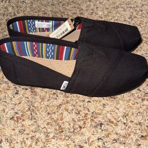 Tom’s Alpargata Black on Black Canvas Shoes